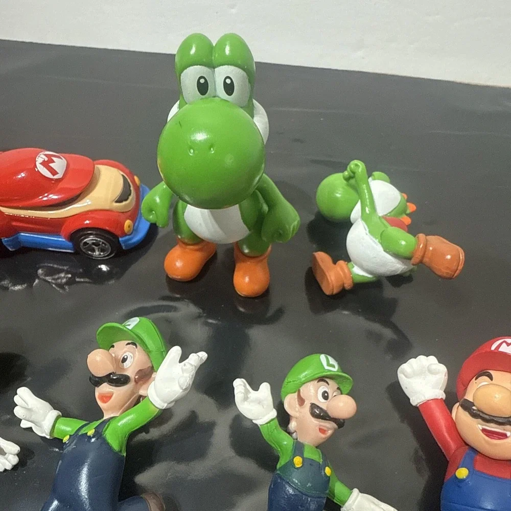 Nintendo Super Mario Brothers‎ Mixed LOT of 9 Diecast PVC Hot Wheels JAKKS